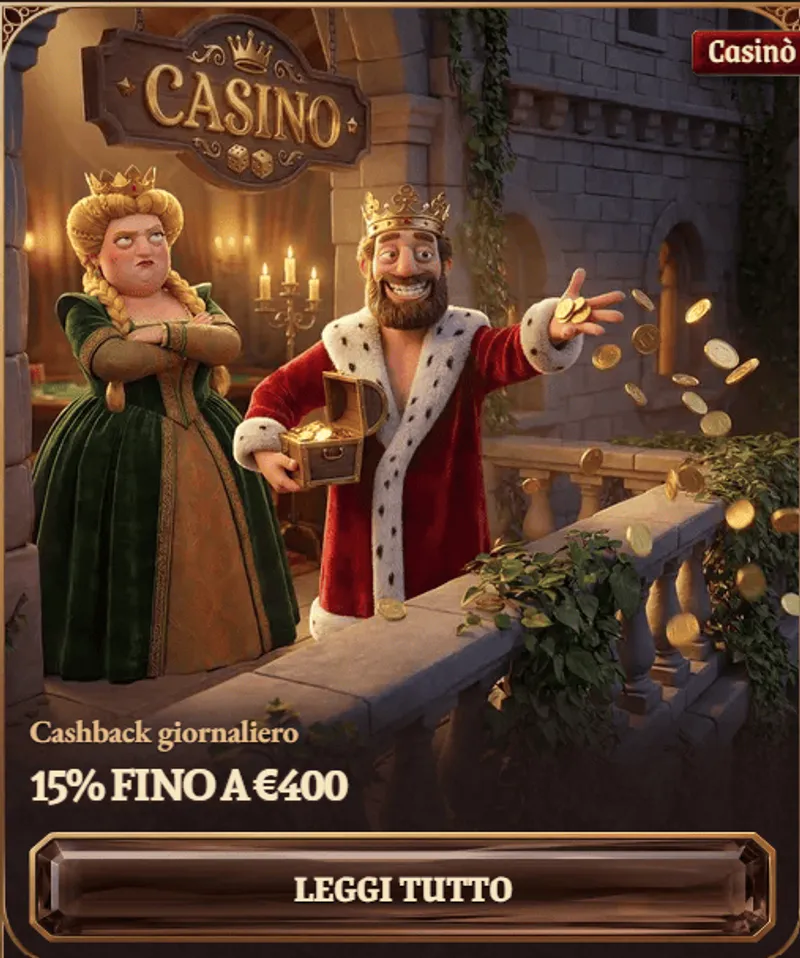 Cashback giornaliero 15 percento fino a 400 euro