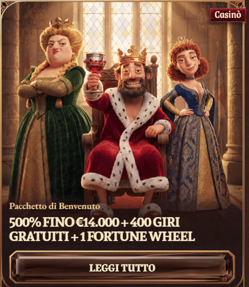 Pacchetto di benvenuto 500 percento fino a 14000 euro 400 giri gratuiti 1 fortune wheel