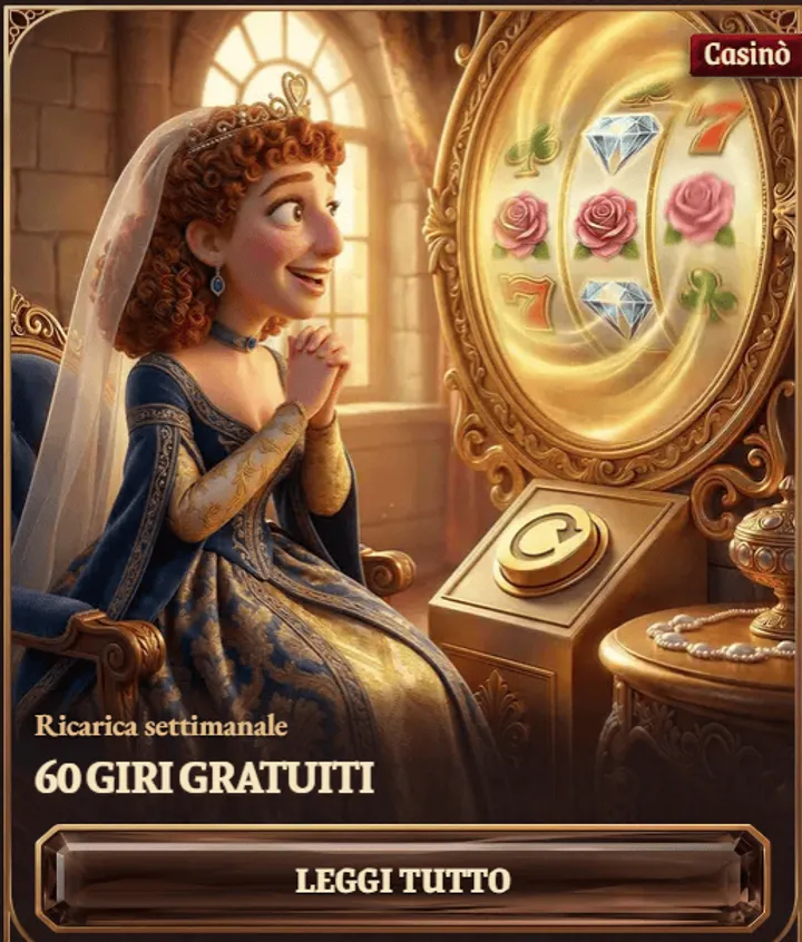 Ricarica settimanale 60 giri gratuiti